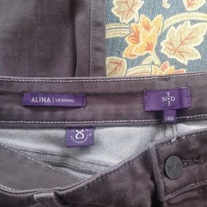 NYDJ Dark Gray Alina Jegging 14W